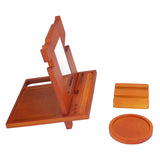 Wood Mobile Phone Base Multifunctional Durable Watch Glasses Key Storage Bracket Desktop Organizer