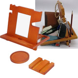 Wood Mobile Phone Base Multifunctional Durable Watch Glasses Key Storage Bracket Desktop Organizer