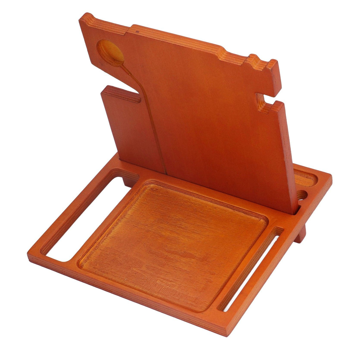 Wood Mobile Phone Base Multifunctional Durable Watch Glasses Key Storage Bracket Desktop Organizer