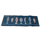 Floor Mat Prevent Slip Wearable Comfortable Cute Pattern Kitchen Pad for Living Room Bathroom Doorway Fish 40x120cm / 15.8x47.2in