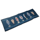Floor Mat Prevent Slip Wearable Comfortable Cute Pattern Kitchen Pad for Living Room Bathroom Doorway Fish 40x120cm / 15.8x47.2in