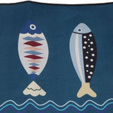 Floor Mat Prevent Slip Wearable Comfortable Cute Pattern Kitchen Pad for Living Room Bathroom Doorway Fish 40x120cm / 15.8x47.2in - Close-Up Angle