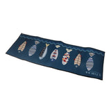 Floor Mat Prevent Slip Wearable Comfortable Cute Pattern Kitchen Pad for Living Room Bathroom Doorway Fish 40x120cm / 15.8x47.2in