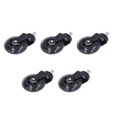 5 Pcs Chair Rotate Wheel 3in 360 Degree Noise Free Scratch Resistant Straight Chair Caster for Office - Extra Image