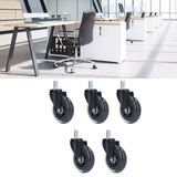5 Pcs Chair Rotate Wheel 3in 360 Degree Noise Free Scratch Resistant Straight Chair Caster for Office - Extra Image