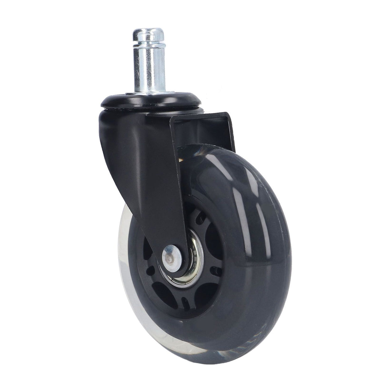 5 Pcs Chair Rotate Wheel 3in 360 Degree Noise Free Scratch Resistant Straight Chair Caster for Office