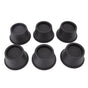 6Pcs Furniture Risers Round Plastic Furniture Lift Riser for Bed Table Couch Black 2.8in