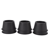 6Pcs Furniture Risers Round Plastic Furniture Lift Riser for Bed Table Couch Black 2.8in - Side View