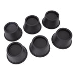 6Pcs Furniture Risers Round Plastic Furniture Lift Riser for Bed Table Couch Black 2.8in