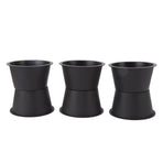 6Pcs Furniture Risers Round Plastic Furniture Lift Riser for Bed Table Couch Black 2.8in