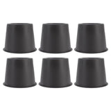 6 PCS Anti Vibration Pads Sofa Feet Pad Furniture Riser Mat for Table Cabinet Bed 3in Black Round