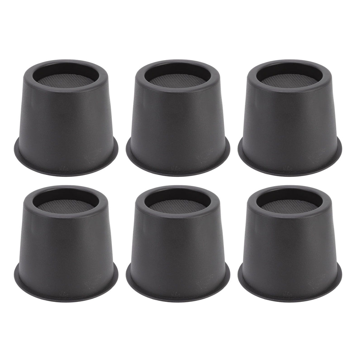 6 PCS Anti Vibration Pads Sofa Feet Pad Furniture Riser Mat for Table Cabinet Bed 3in Black Round