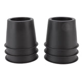 6 PCS Anti Vibration Pads Sofa Feet Pad Furniture Riser Mat for Table Cabinet Bed 3in Black Round - Top-Down View