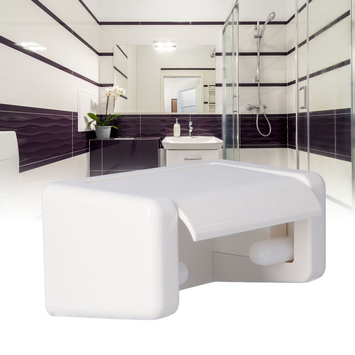 Toilet Paper Towel Holder Bathroom Roll Paper Organizer Convenient Hand Paper Towel Tray
