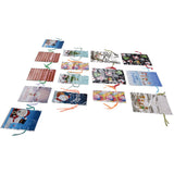 15 Pcs Christmas Drawstring Gift Bags Drawstring Packing Pouches Favors Bags for Christmas Festival Party