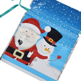 15 Pcs Christmas Drawstring Gift Bags Drawstring Packing Pouches Favors Bags for Christmas Festival Party