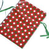15 Pcs Christmas Drawstring Gift Bags Drawstring Packing Pouches Favors Bags for Christmas Festival Party