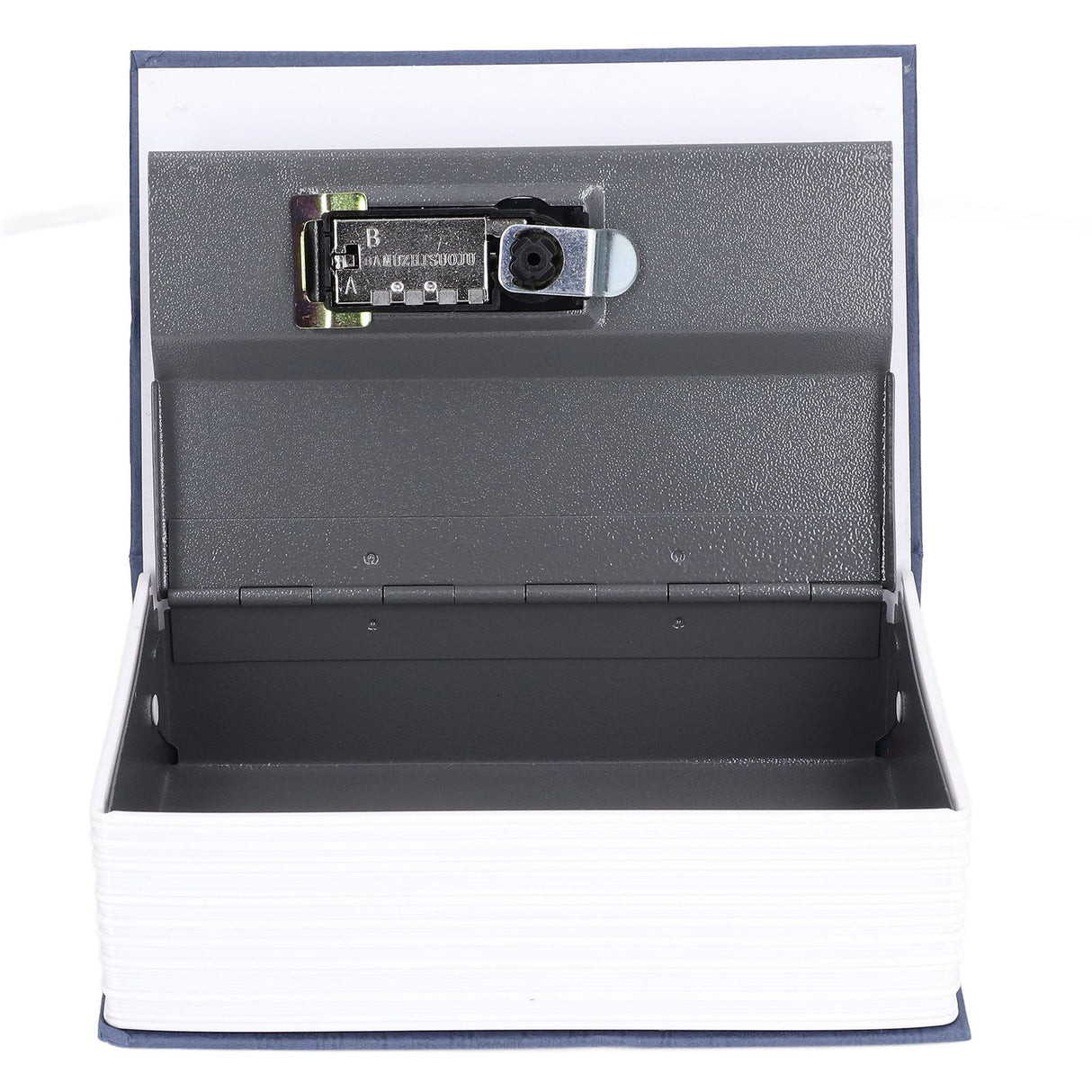 Book Shaped Steel Safe Classic Secret Book Safe Lock Password Type Household Storage BoxBlue