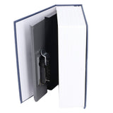 Book Shaped Steel Safe Classic Secret Book Safe Lock Password Type Household Storage BoxBlue