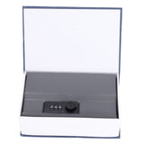 Book Shaped Steel Safe Classic Secret Book Safe Lock Password Type Household Storage BoxBlue