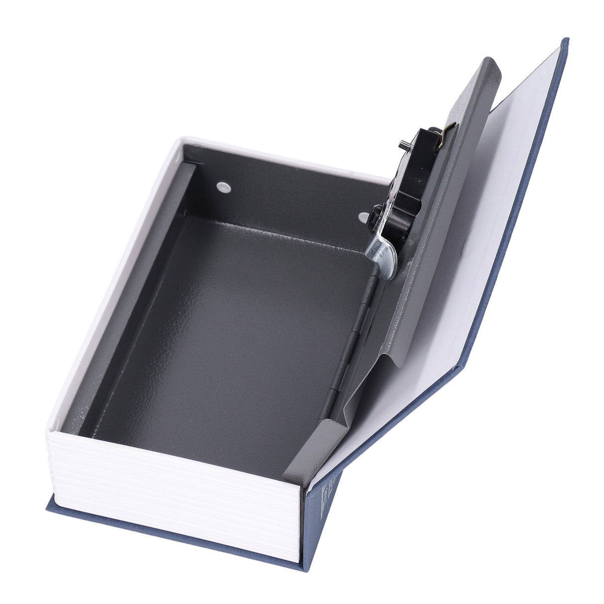 Book Shaped Steel Safe Classic Secret Book Safe Lock Password Type Household Storage BoxBlue