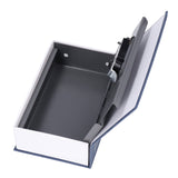 Book Shaped Steel Safe Classic Secret Book Safe Lock Password Type Household Storage BoxBlue