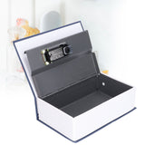 Book Shaped Steel Safe Classic Secret Book Safe Lock Password Type Household Storage BoxBlue - Extra Image