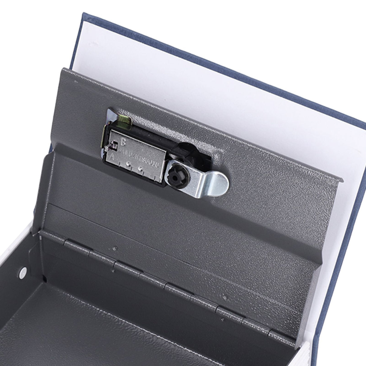 Book Shaped Steel Safe Classic Secret Book Safe Lock Password Type Household Storage BoxBlue