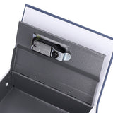 Book Shaped Steel Safe Classic Secret Book Safe Lock Password Type Household Storage BoxBlue
