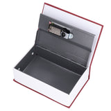 Book Shaped Steel Safe Classic Secret Book Safe Lock Password Type Household Storage BoxRed