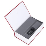 Book Shaped Steel Safe Classic Secret Book Safe Lock Password Type Household Storage BoxRed