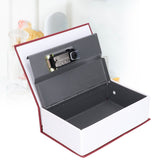 Book Shaped Steel Safe Classic Secret Book Safe Lock Password Type Household Storage BoxRed