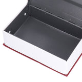 Book Shaped Steel Safe Classic Secret Book Safe Lock Password Type Household Storage BoxRed