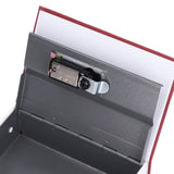 Book Shaped Steel Safe Classic Secret Book Safe Lock Password Type Household Storage BoxRed