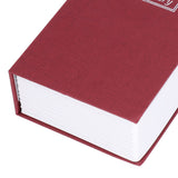 Book Shaped Steel Safe Classic Secret Book Safe Lock Password Type Household Storage BoxRed - Extra Image