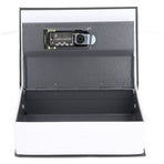 Book Shaped Steel Safe Classic Secret Book Safe Lock Password Type Household Storage BoxBlack