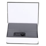 Book Shaped Steel Safe Classic Secret Book Safe Lock Password Type Household Storage BoxBlack