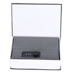 Book Shaped Steel Safe Classic Secret Book Safe Lock Password Type Household Storage BoxBlack