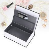 Book Shaped Steel Safe Classic Secret Book Safe Lock Password Type Household Storage BoxBlack