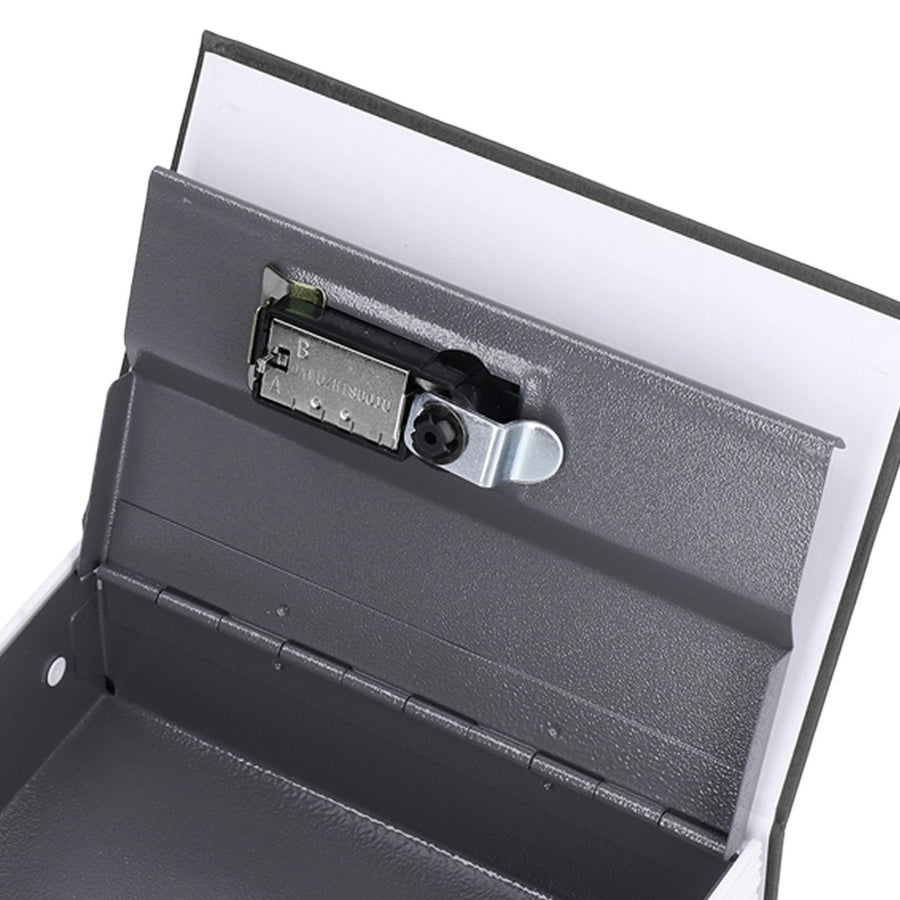 Book Shaped Steel Safe Classic Secret Book Safe Lock Password Type Household Storage BoxBlack