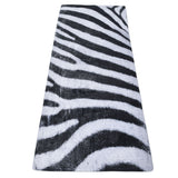 Home Absorbent Carpet Bathroom Kitchen Anti Slip Floor Mats Black and White Home Decorative Carpets - Rear View