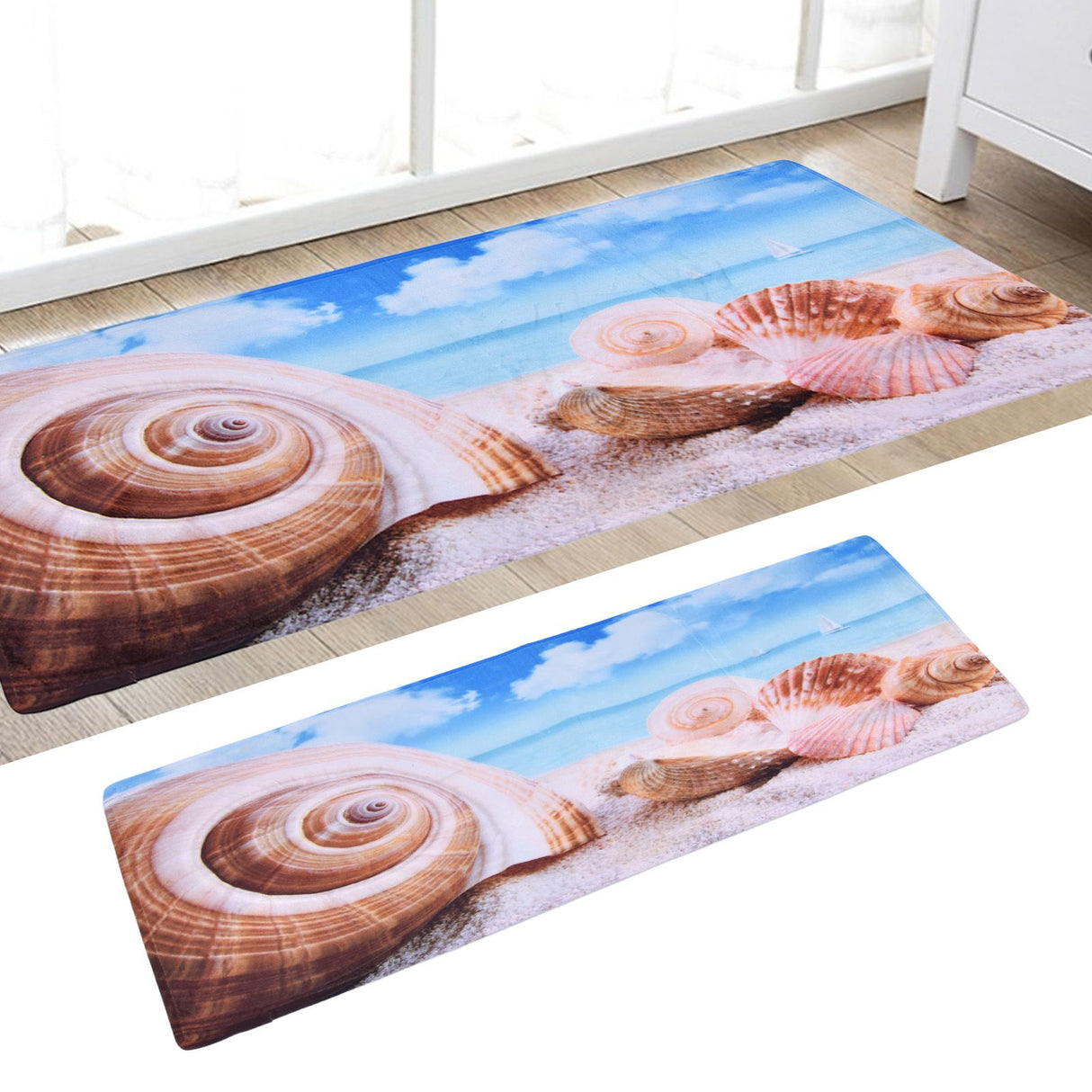 3D Pattern Doormat Soft Rectangular Anti Slip Decorative Floor Mat for Living Room Bedroom Kitchen