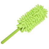 Telescopic Duster Handheld Dust Remover Stainless Steel for Floor Desk Cabinet Cupboard Cleaning Green - Top-Down View