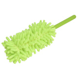 Telescopic Duster Handheld Dust Remover Stainless Steel for Floor Desk Cabinet Cupboard Cleaning Green