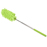 Telescopic Duster Handheld Dust Remover Stainless Steel for Floor Desk Cabinet Cupboard Cleaning Green - Extra Image