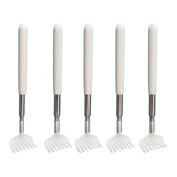 5pcs Extendable Back Scratcher Portable Telescopic Metal Back Scratchers Massager Scraper for Health Care Relaxation