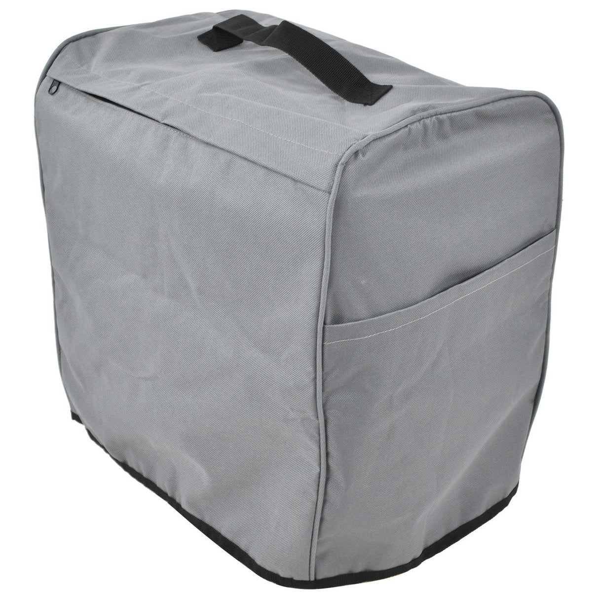 Grill Cover 600D Oxford Fabric Dustproof Barbecue Grill Protector with Zipped Pockets Gray