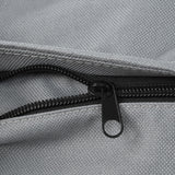Grill Cover 600D Oxford Fabric Dustproof Barbecue Grill Protector with Zipped Pockets Gray