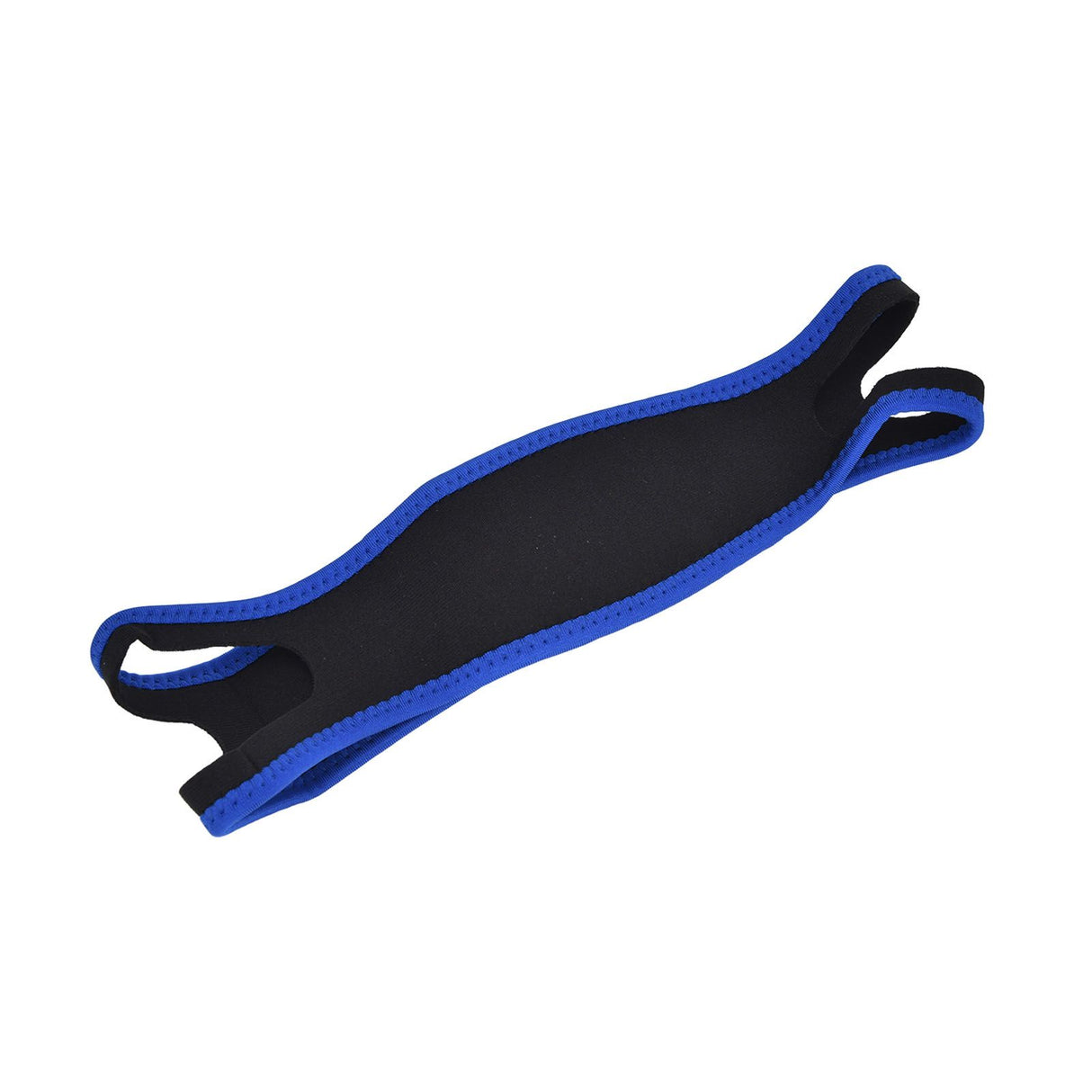 Snoring Stop Belt Adjustable Chin Strap Breathable Nylon Snoring Head Band for Men WomenBlue Black