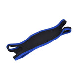 Snoring Stop Belt Adjustable Chin Strap Breathable Nylon Snoring Head Band for Men WomenBlue Black
